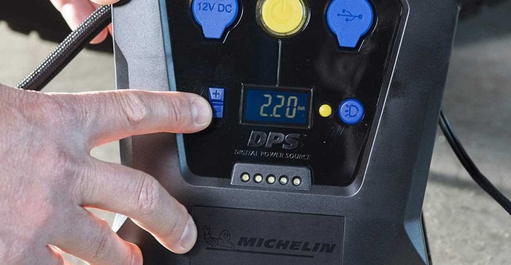 Test gonfleur pneus Michelin programmable 