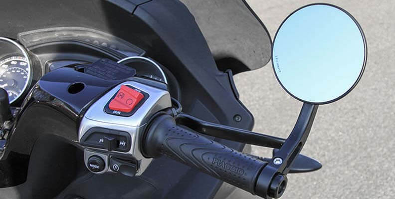 Rétroviseur universel réglable pour moto, rétroviseurs latéraux pour  scooter, accessoires de moto, 8mm, 10mm, 1 paire