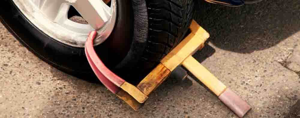 Sabot de voiture Bloque roue Antivol Automobile Remorque Caravane  Antidémarrage