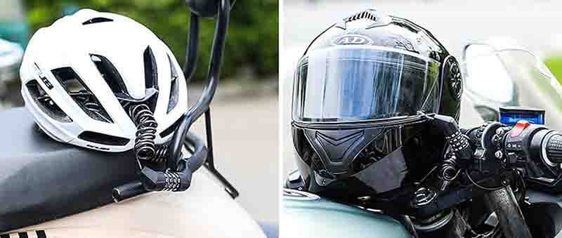 Antivol pour casque moto OXFORD Antivol à code permettant de sécuriser  votre casque sur votre moto ou scooter